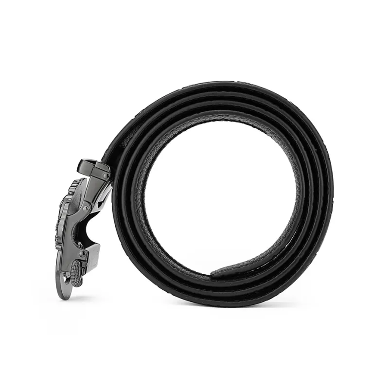 FAIRWHALE Cow Leather Belt Men's Width 3.5CM-5