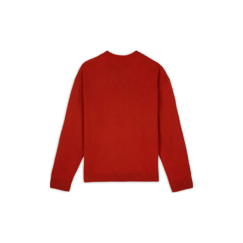 Brain Dead GNOME SWEATER Sweater Unisex Red-1