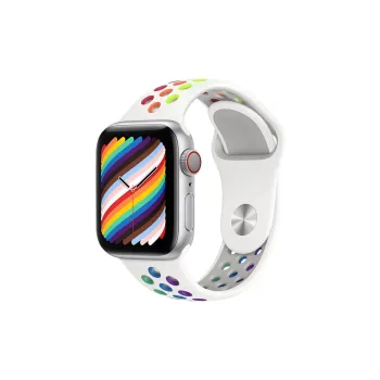 MILANQIAN M&Q Apple Compatibility Watch Band 38 45mm Watch Dial All Silicone Material