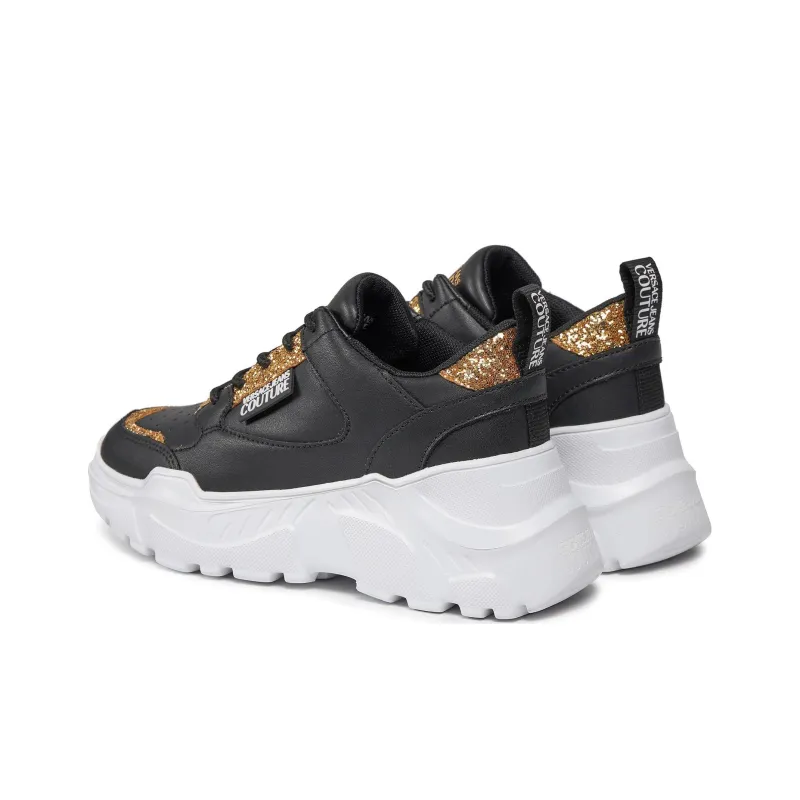 VERSACE JEANS Couture Logo-patch Glitter-detailing Sneakers-3