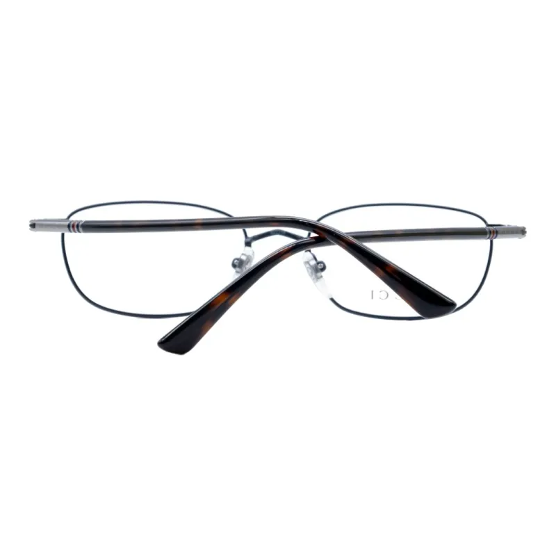 GUCCI Metal Irregular Shape Eyeglass Frames Men's Blue-5