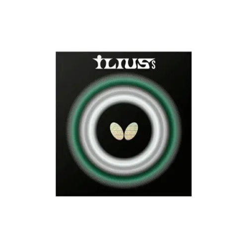 Butterfly ILIUS S Table Tennis Rubbers Sponge Inverted Rubber All Compatibility Advanced Model, Adults Thick 0.5mm Red