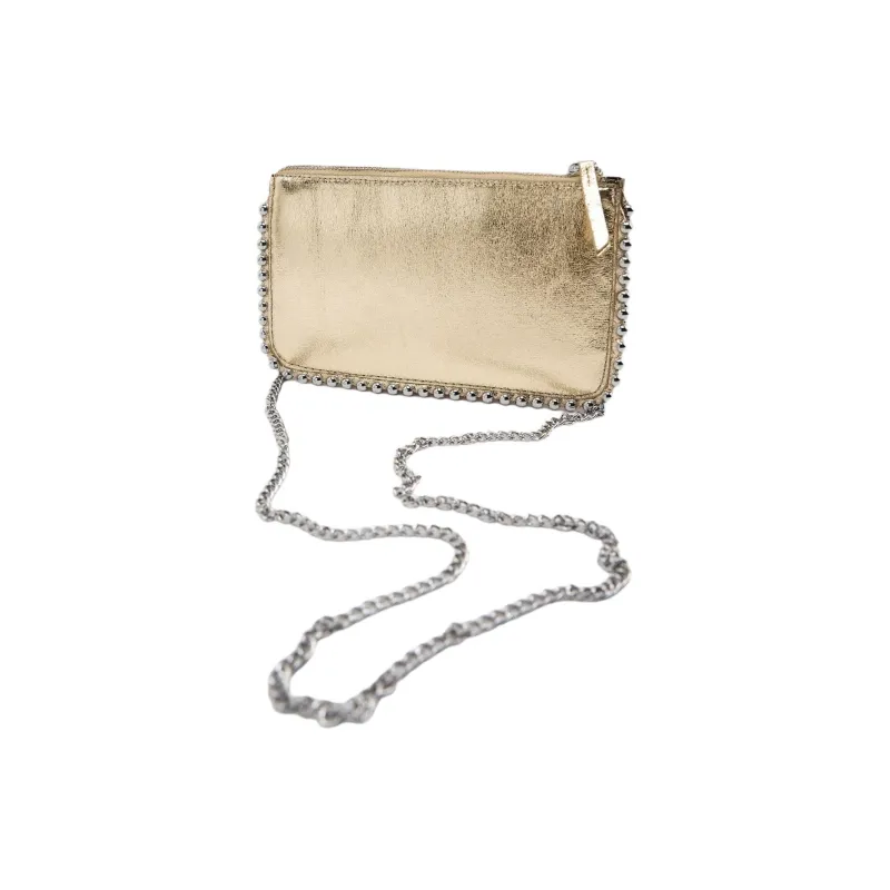 ZARA PU Wallets Shoulder Bag Crossbody Bag Mini Women's Gold-2