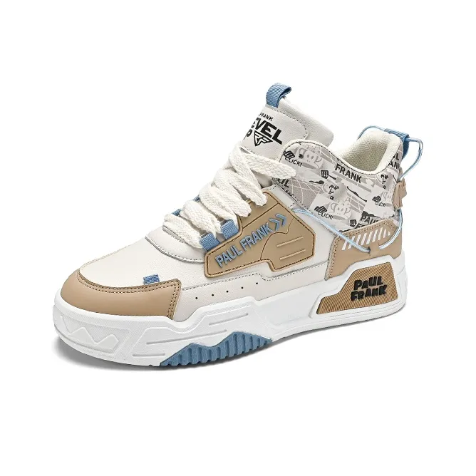 PAUL FRANK Slip-Resistant High-Top Skateboard Shoes Men's-7