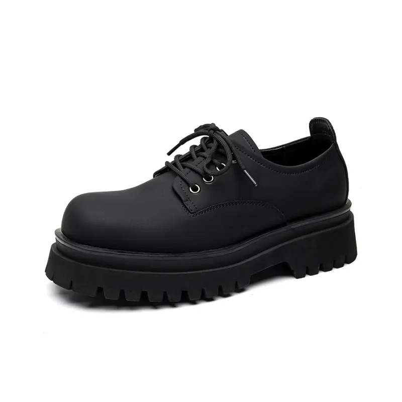 Chi Wolf Derby Shoes Casual Leather Shoes Unisex-6