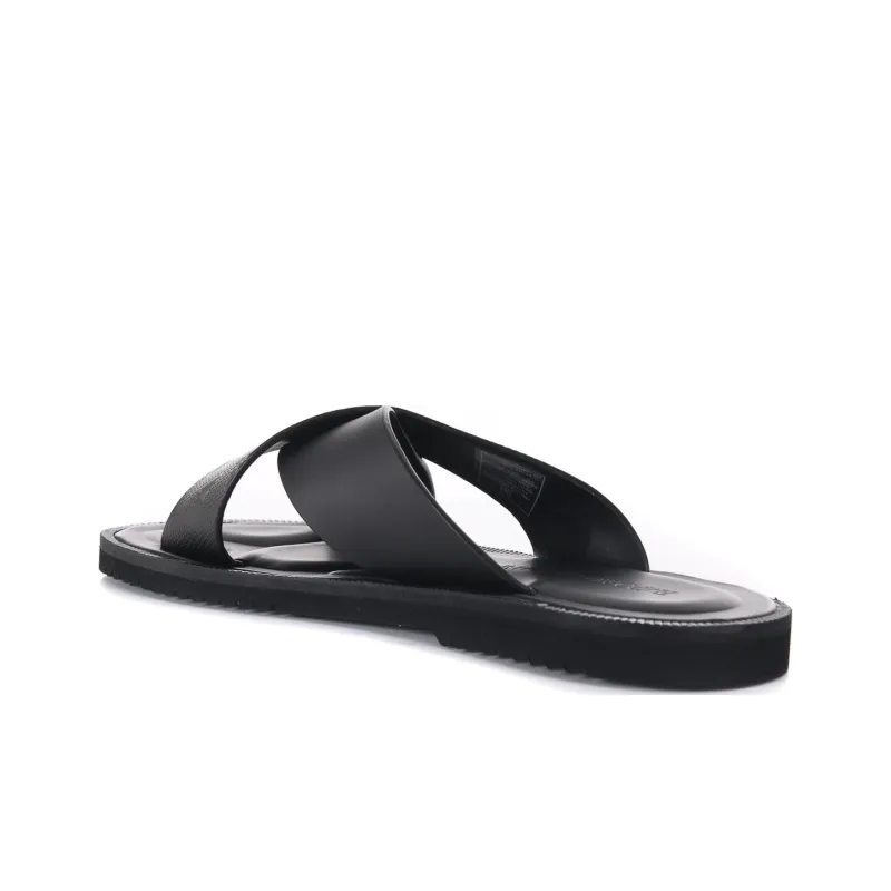 EMPORIO ARMANI Logo Debossed Slip On Slides-3
