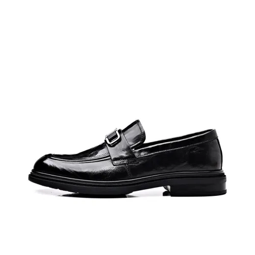 GZZ Loafers Men Black