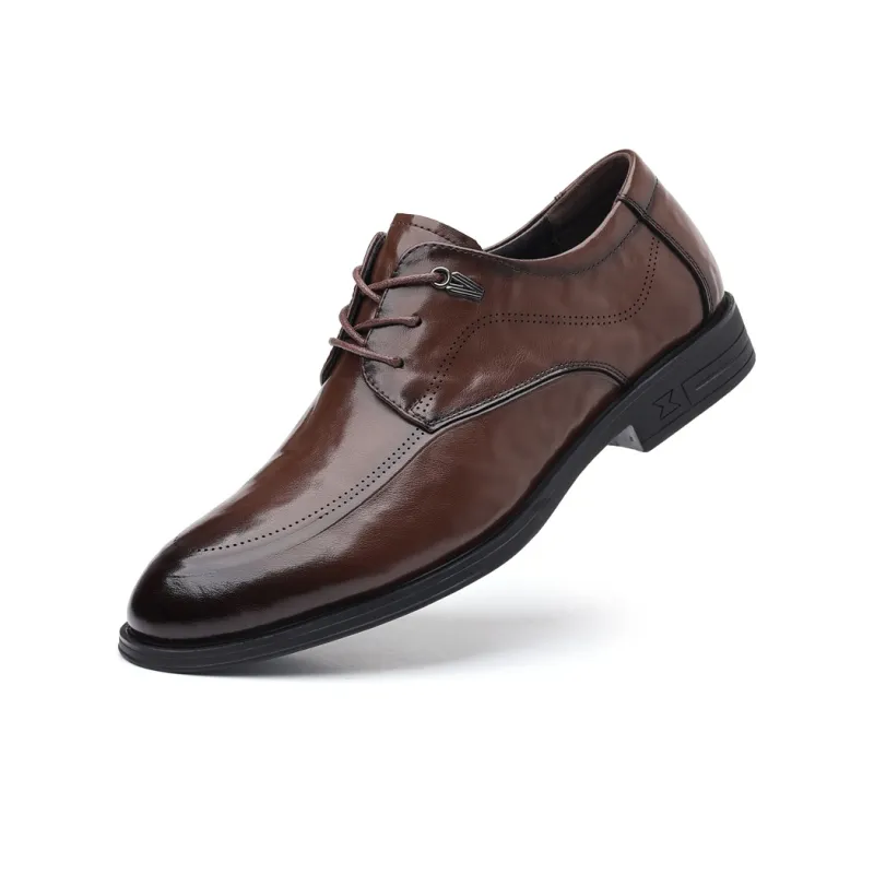 EGCHI Dress Shoes Men Mid Top Black-9