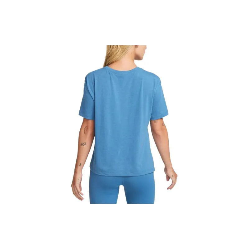 Nike Yoga Dri-FIT T-Shirt Women's Blue-1
