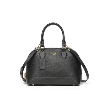 Crocodile Cow Leather One Shoulder Handbags Regular Women's Black/Gray