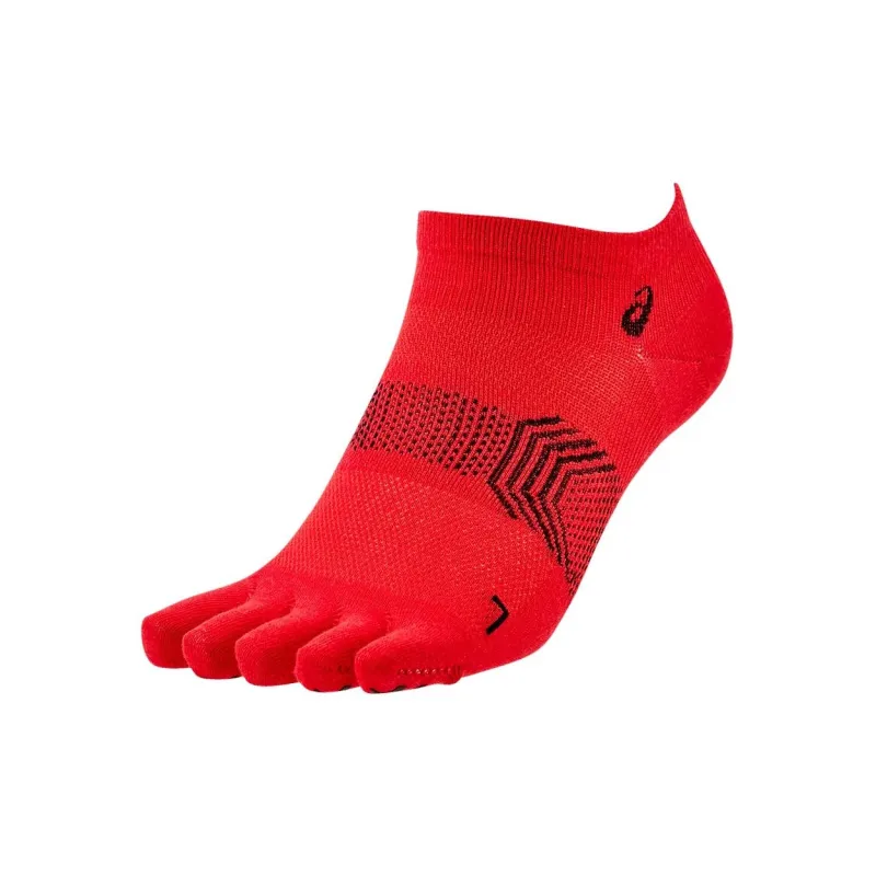 Asics Five-Finger Grip Socks Ankle Socks Men's 1 Pack Classic Red-0