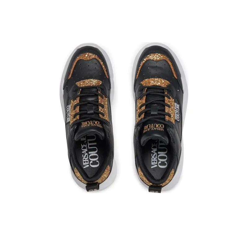 VERSACE JEANS Couture Logo-patch Glitter-detailing Sneakers-2