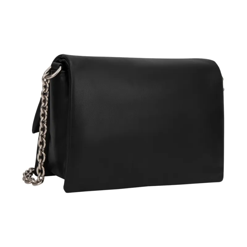 CALVIN KLEIN Synthetic Material Crossbody Bag Medium Size Women's Space Black-2