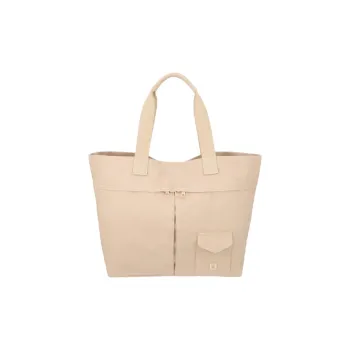 ZARA Cotton Tote Bag Shopping Bag Shoulder Bag Handbag Regular Women's Light Beige Yellow