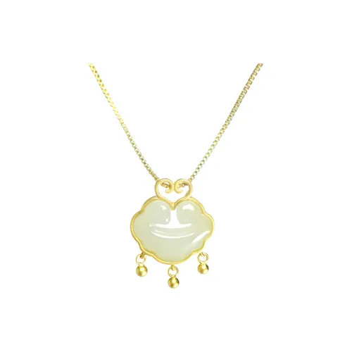 Green waves Hetian Jade Pendants Women's