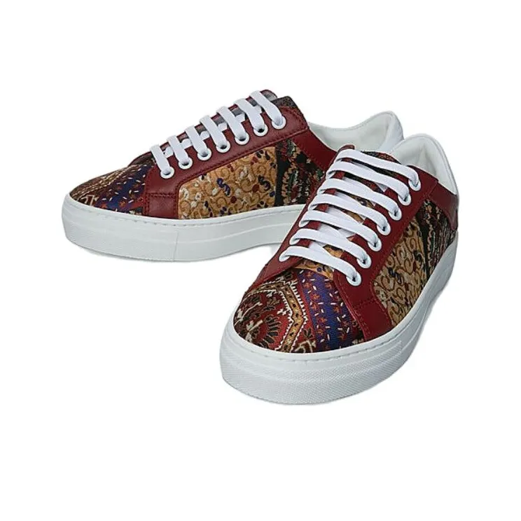 ETRO Wear-Resistant Low-Top Skateboard Shoes Women's Red-2