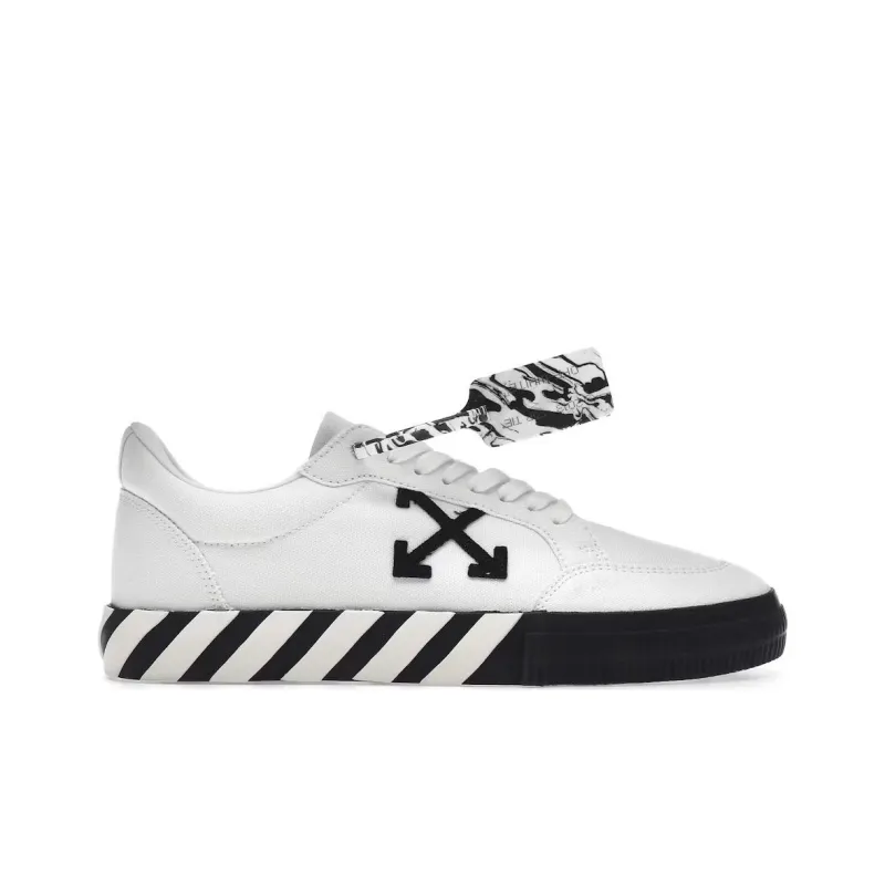 OFF WHITE Vulcanized Low Canvas White Black-1