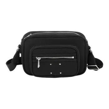 LiNing Vital Series Cotton Crossbody Bag Unisex Black