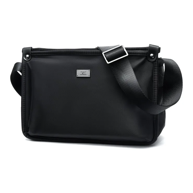 SEPTWOLVES Fabric Shoulder Bag, Crossbody Bag QPL Regular Men's Black-0