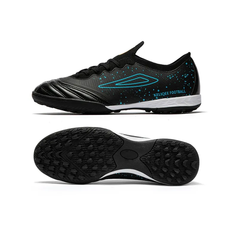 Keliqee Soccer Shoes Unisex Low Top White/Blue-13