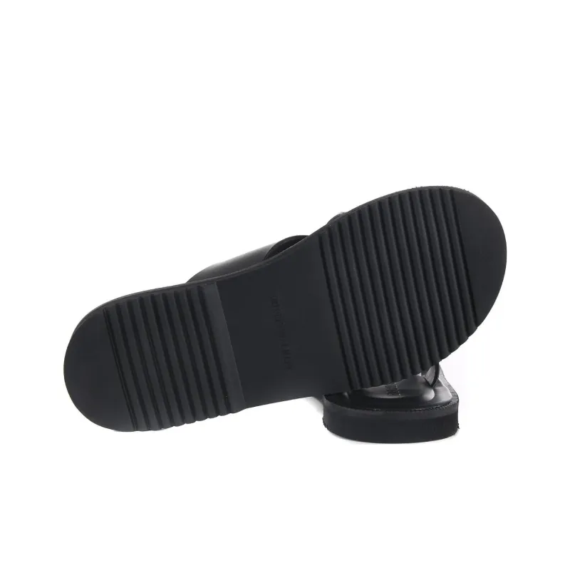 EMPORIO ARMANI Logo Debossed Slip On Slides-4