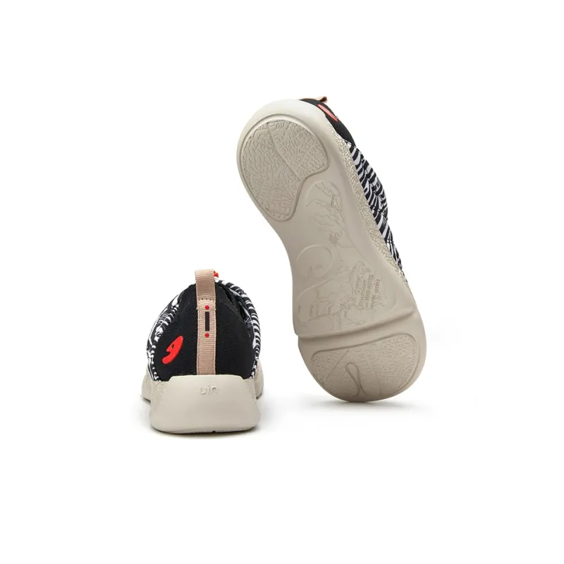 U.IN Odessa 2 Camouflage Series Painted Travel Shoes, Solid Color Collection Low Top Casual Shoes Women's-4