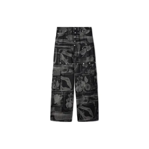OFF WHITE Loose Fit Jeans Men's Black