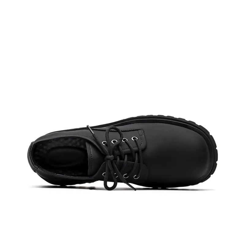 Chi Wolf Derby Shoes Casual Leather Shoes Unisex-2
