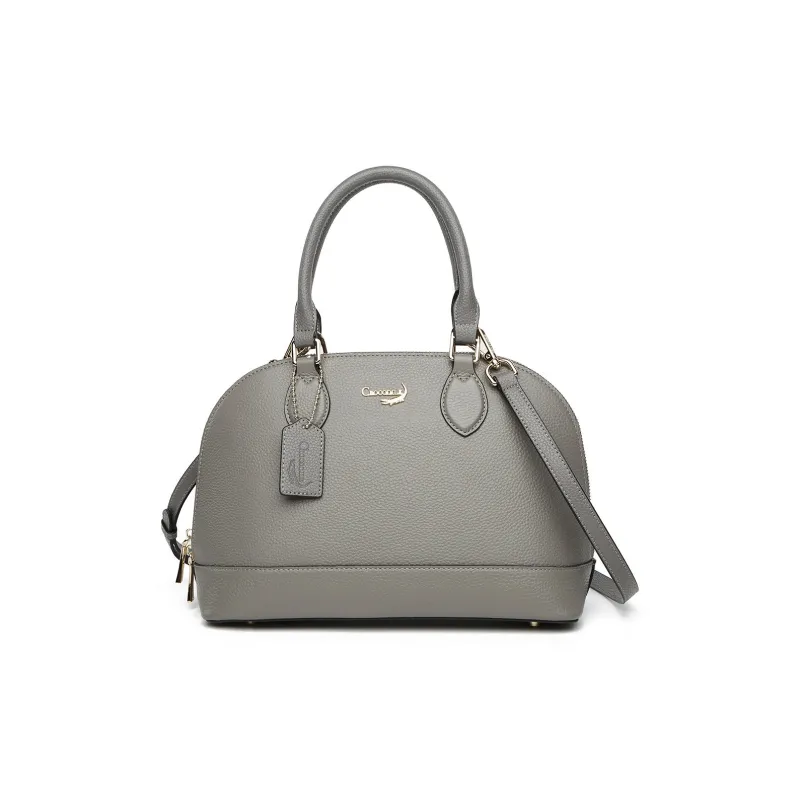 Crocodile Cow Leather One Shoulder Handbags Regular Women's Black/Gray-5