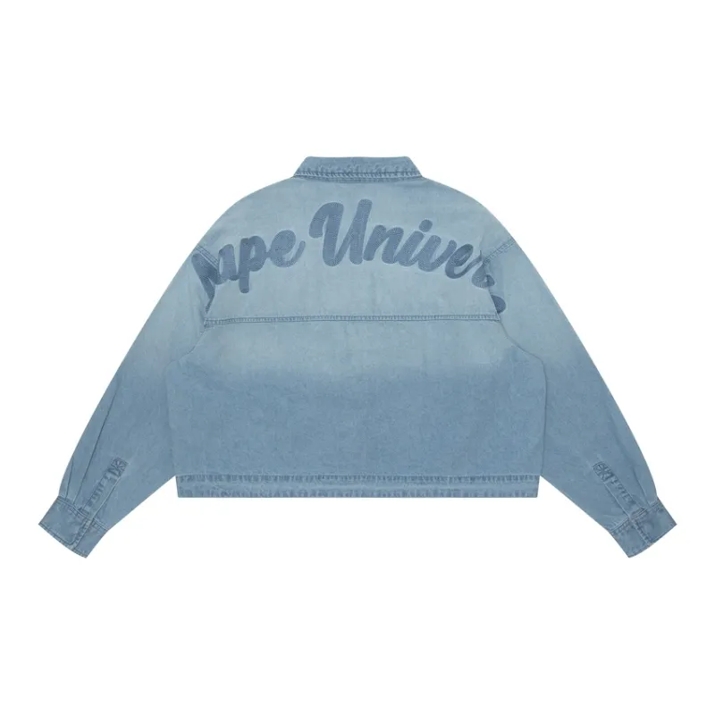 Aape Denim Jackets Women's BLL Blue-1