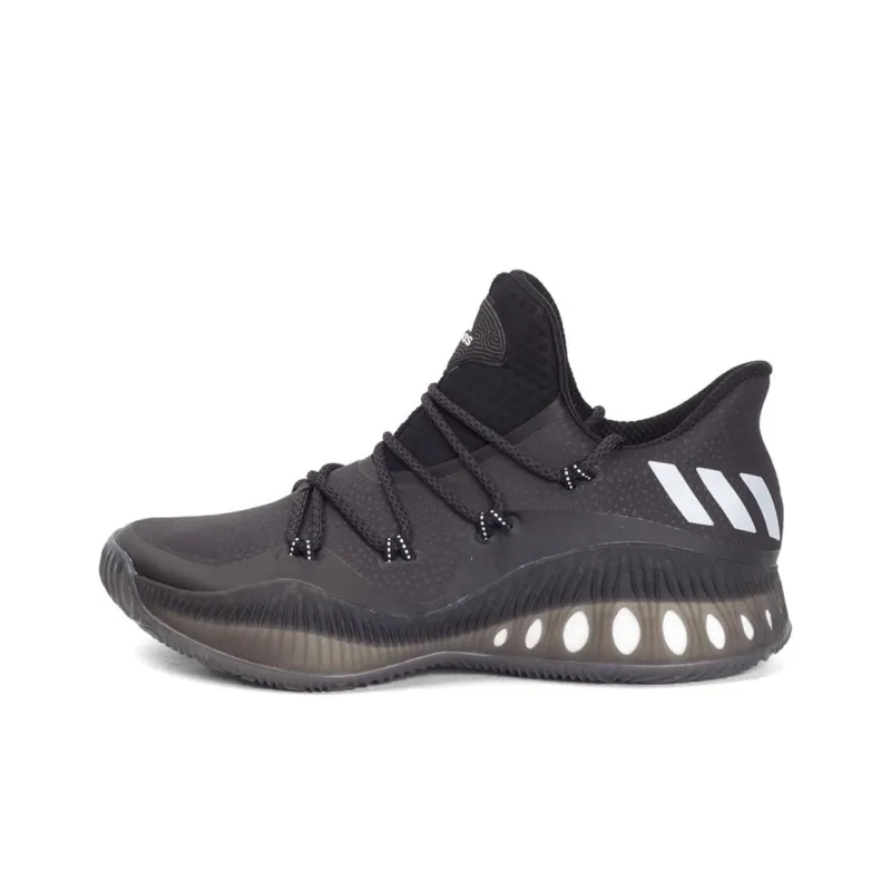 Adidas Crazy Explosive Anti Slip And Wear Resistant Lightweight Low Top Basketball Shoes Men's Black-0
