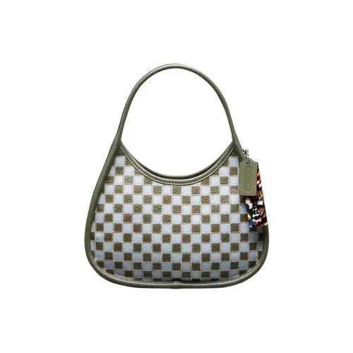 Coachtopia Leather Handbag Mini Women's Silver And Green