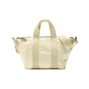 ZARA Polyurethane Tote Bag Shopping Bag One Shoulder Handbag Crossbody Bag Mini Women's Ecru