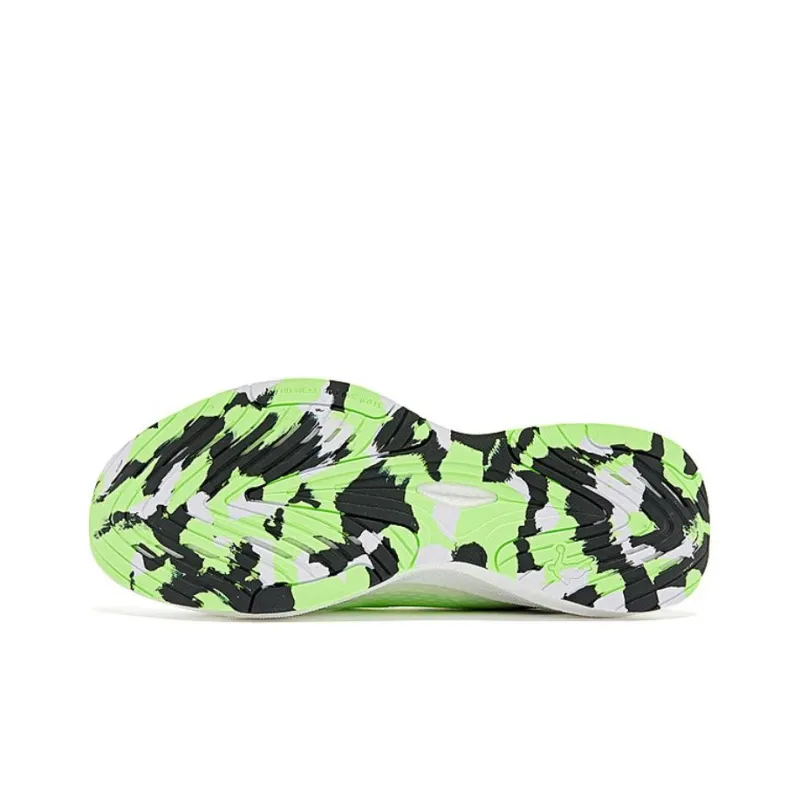 QIAODAN No Fear Of SE Durable Breathable Low Top Running Shoes Men's White Green-4