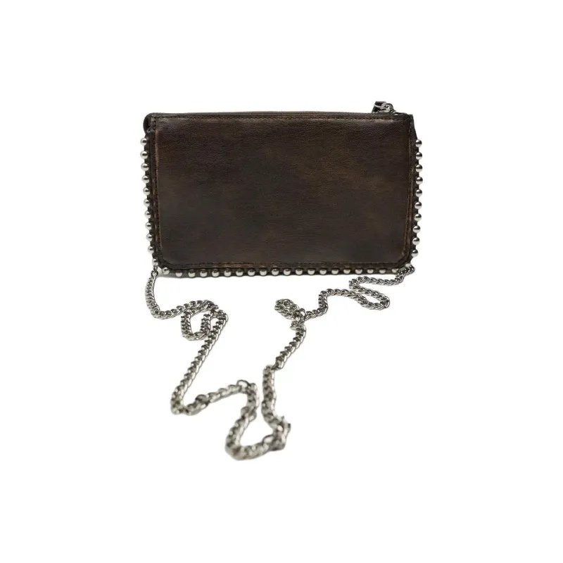 ZARA PU Wallets Shoulder Bag Crossbody Bag Small Size Women's Brown-2