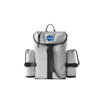 ZARA Polyurethane Kids' Backpack Regular Unisex Silver
