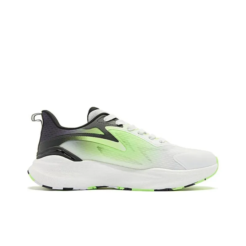 QIAODAN No Fear Of SE Durable Breathable Low Top Running Shoes Men's White Green-1