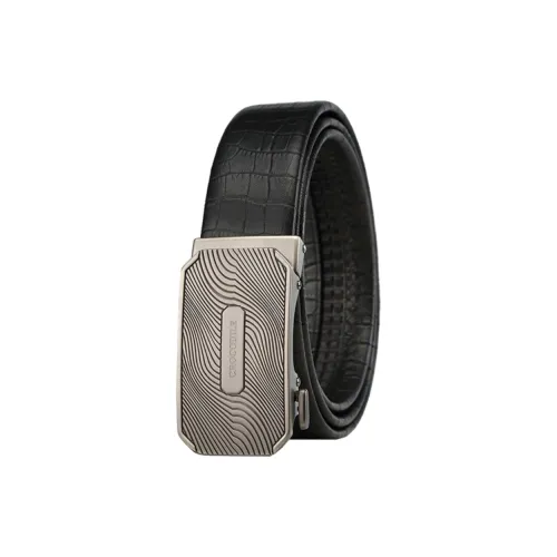 Crocodile Elegant Automatic Buckle Top Grain Cow Leather Leather Belts Men's 3.5CM