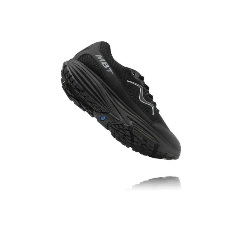 MBT Cushioning Breathable Height Increasing Rebound Wear Resistant Low Top Running Shoes Women's Black-4