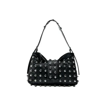 ZARA PU Handbag Shoulder Bag Women's Black