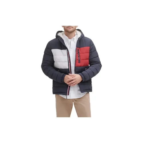 Tommy Hilfiger Puffer Jackets Men Navy Blue