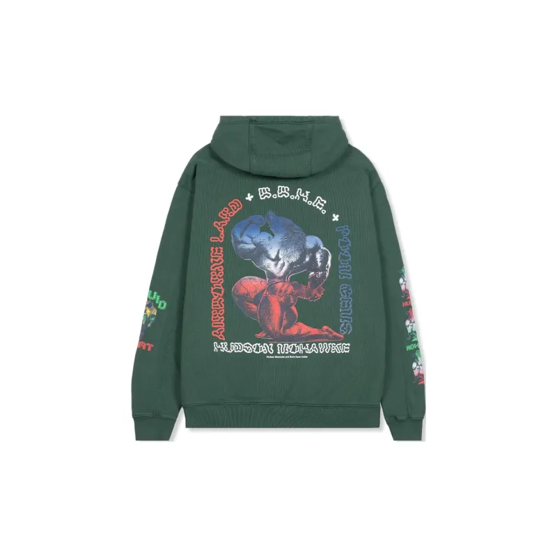 Brain Dead X HUDSON MOHAWKE TRILOGY HOODIE Sweatshirt Unisex Forest Green-1