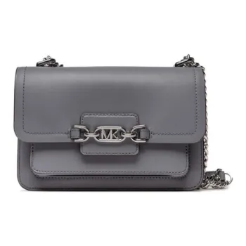 MICHAEL KORS Grain Leather Shoulder Bag, Crossbody Bag, Handbag Women's Gray