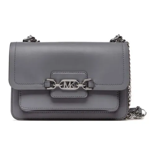 MICHAEL KORS Grain Leather Shoulder Bag, Crossbody Bag, Handbag Women's Gray