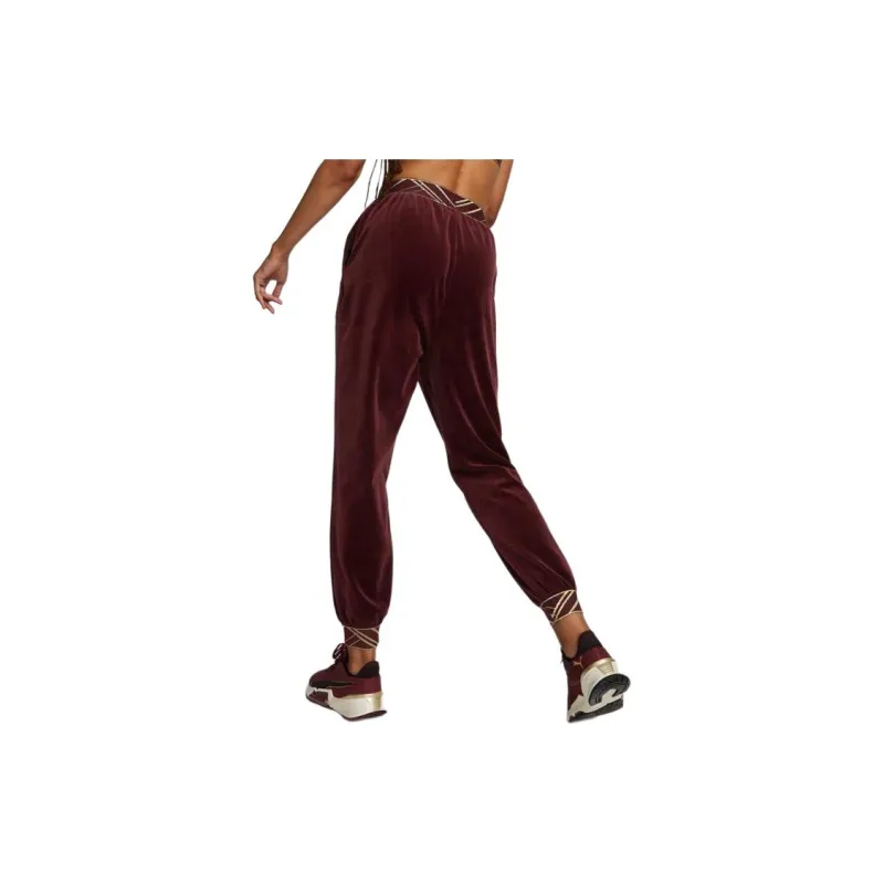 PUMA Knitted Sports Pants Women's Burgundy-1