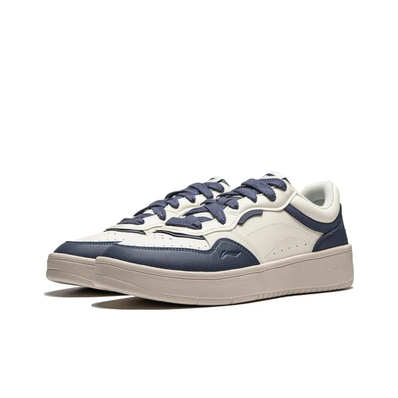 LiNing Line 2.0 At The Beginning V2 Anti Slip Wear Resistant Skateboard Shoes Men's White Blue-1
