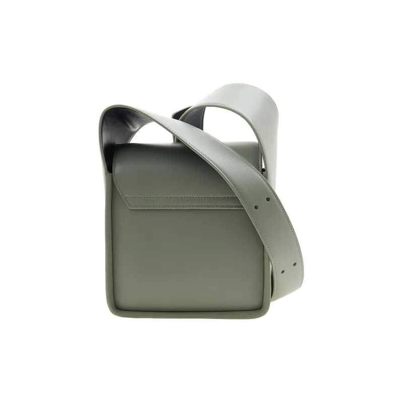 JIL SANDER Cow Leather Crossbody Bag, Shoulder Bag Women's Green-2