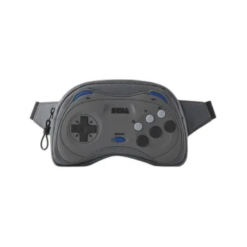 ZARA SEGA Sega Saturn Collaboration Polyester Fanny Pack Unisex Gray