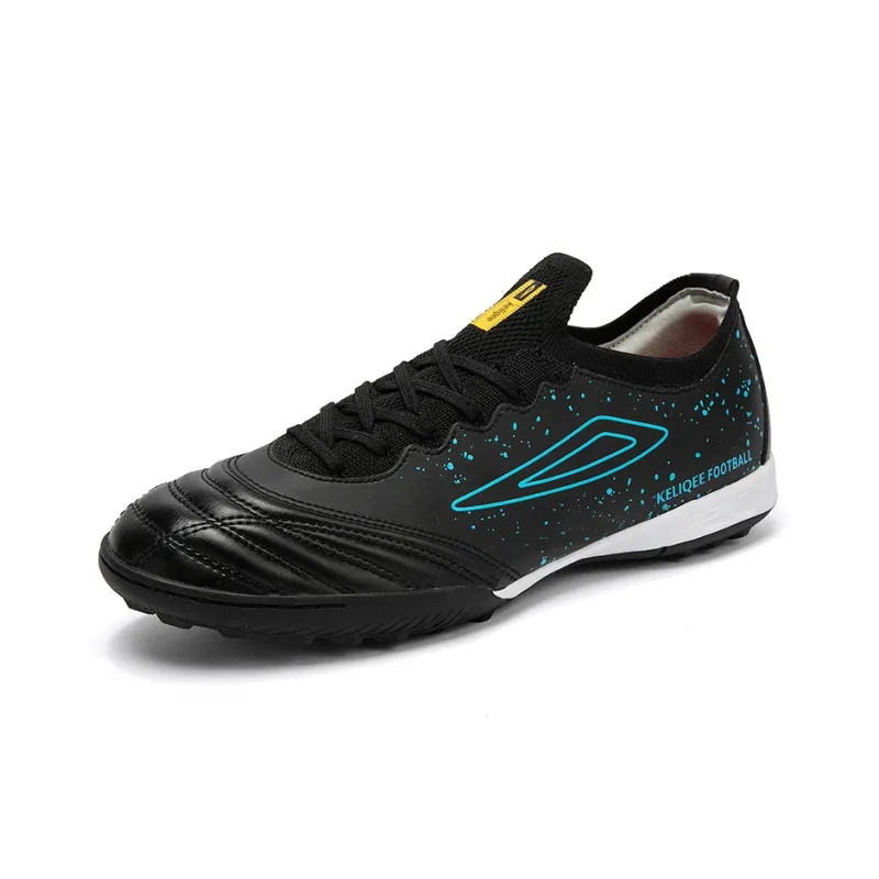 Keliqee Soccer Shoes Unisex Low Top White/Blue-12
