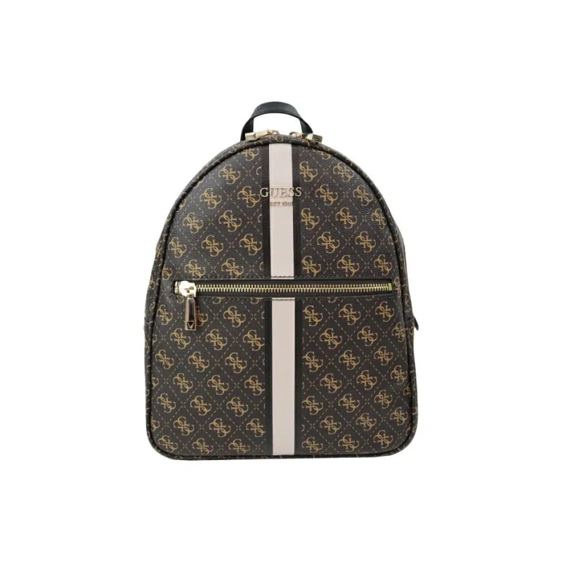 GUESS Synthetic Leather Backpack Women's Brown & Multicolor-0